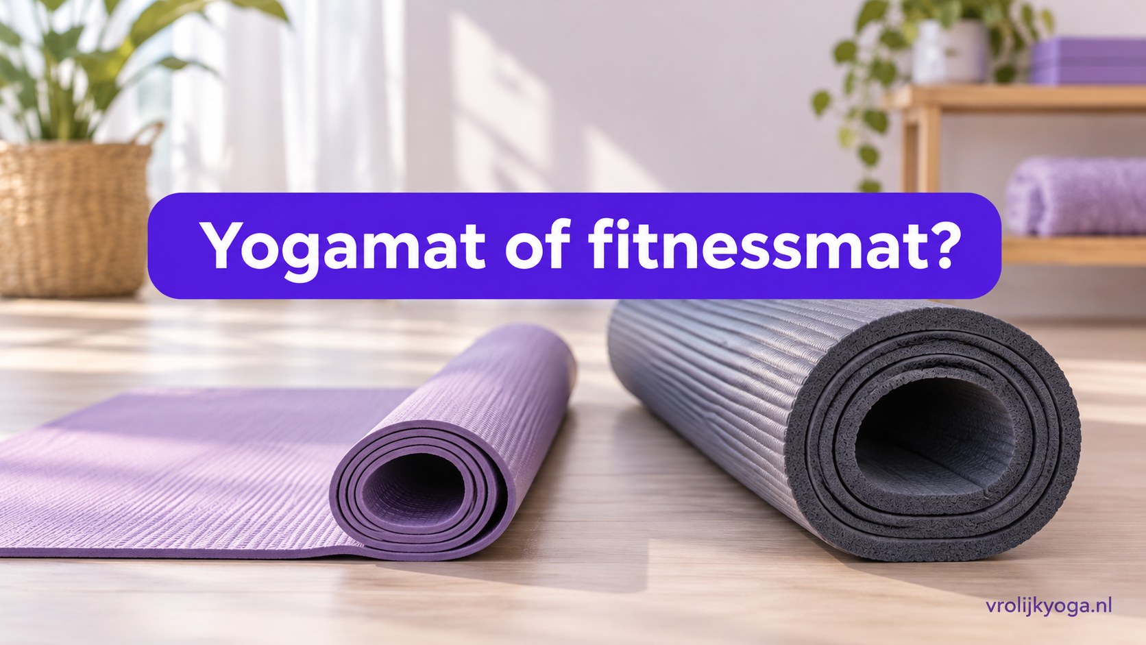 Yogamat of fitnessmat? — illustratief headerbeeld