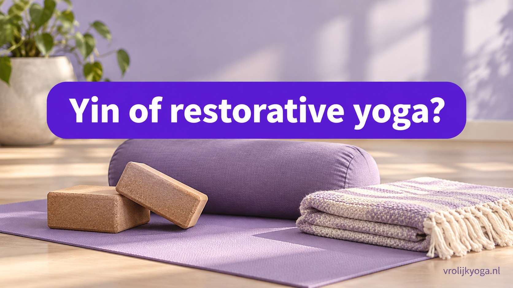 Yin of restorative yoga? — illustratief headerbeeld