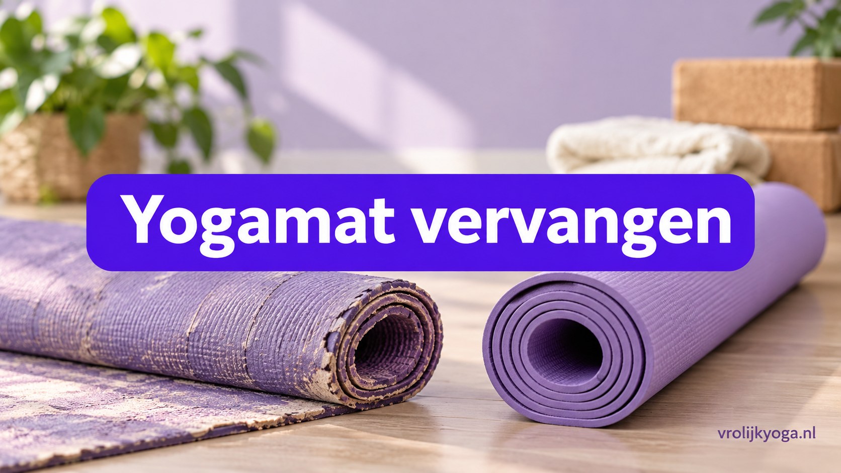Yogamat vervangen — illustratief headerbeeld
